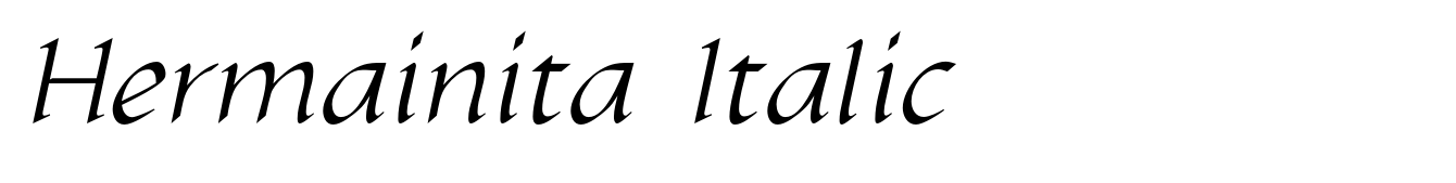Hermainita Italic